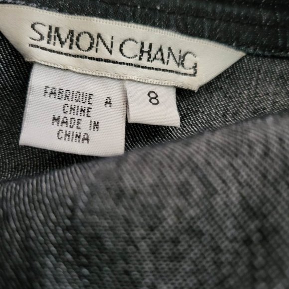 Simon Chang Jean Jacket with Embroidered Dragons~Elegance & Style - Picture 3 of 13